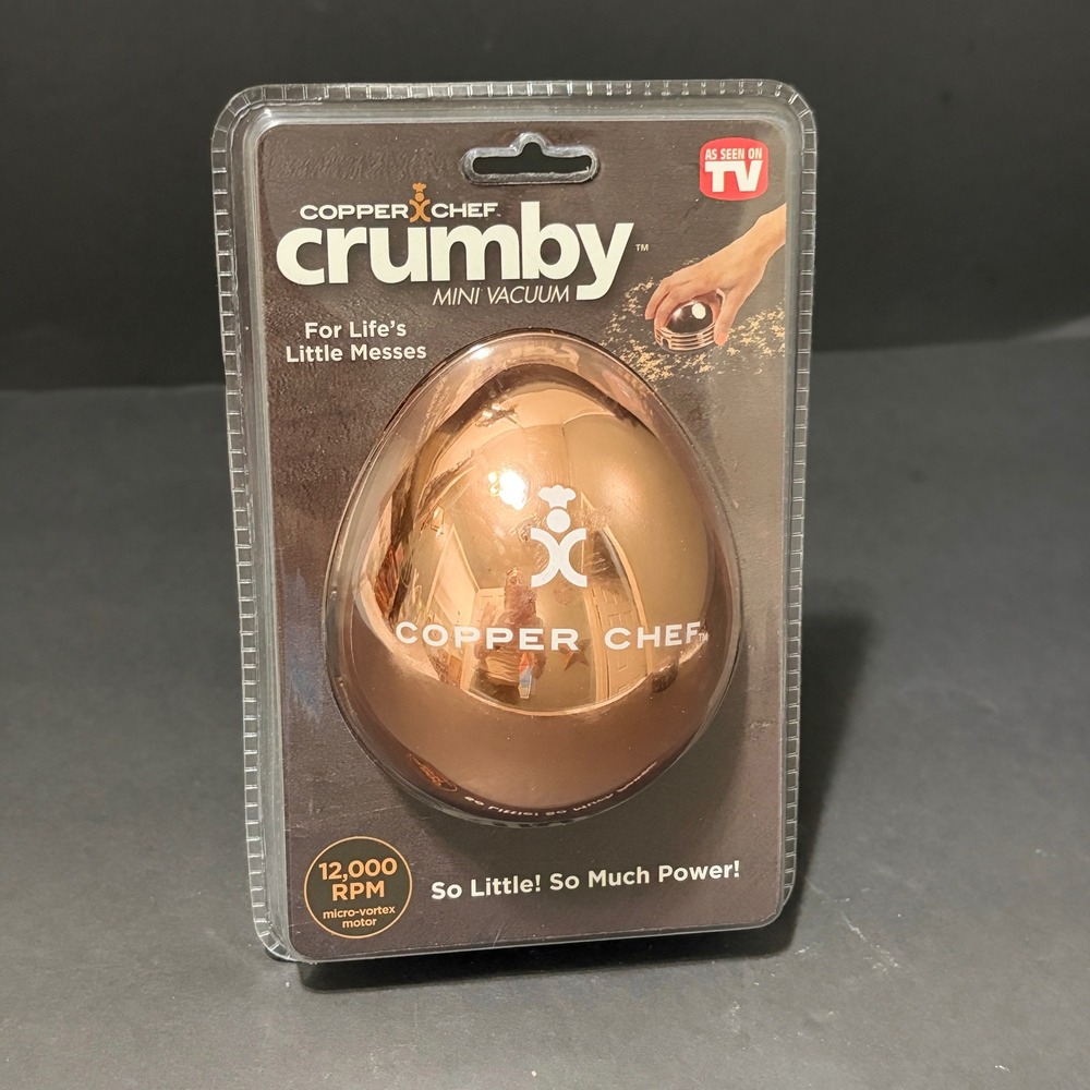 Copper Chef Crumby Mini Vacuum Rose Gold 12000 RPM Handheld Desk Cleaner New